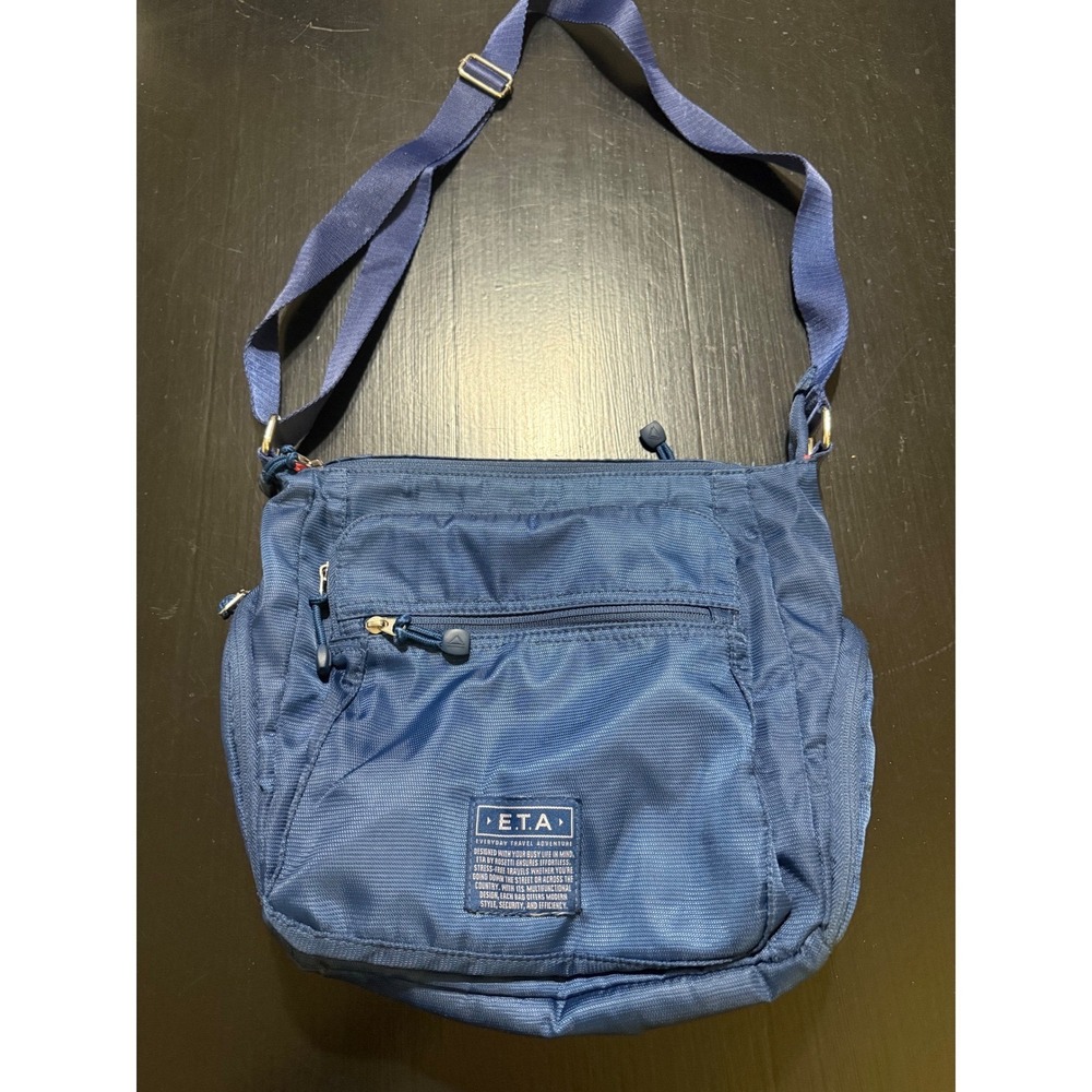 ETA by Rosetti Everyday Travel Adventure Navy Blue Nylon Crossbody Bag